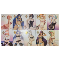54Pcs/set Diy Fate/Grand Order Girls Flash Cards ACG Pajamas Underwear Series Game Anime Collection Cards Gift Toys