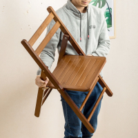 椅子 折疊椅子 楠竹折疊椅子家用便攜靠背凳子簡易折疊餐椅大人折疊椅實木小椅子