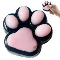 Cat Paw Squeeze Toys Cute Silicone Squeeze Toys Set Soft Bright Colors Decorative Kids Fidget Toys Relaxing Supplies