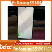 Defect LCD For Samsung S22 5G S901 S901B S901B/DS LCD Display Touch Screen Digitizer Assembly For Samsung S22