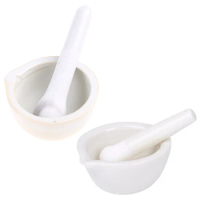 Porcelain Mortar and Pestle Pepper Mill Mortar Pestle Pugging Pot for Chinese Traditional Sesame