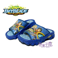 BEYBLADE戰鬥陀螺 童款造型防水運動拖鞋 [BEKS05516] 藍 MIT台灣製造【巷子屋】