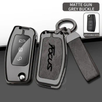 Suitable for Ford Focus car key case 2019 manual transmission plug-in key cover metal high-end car key case
