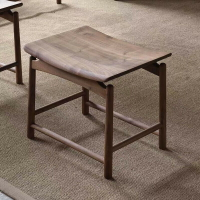 新中式實木方凳客廳換鞋凳陽臺茶桌實木新款梳妝凳子傢用矮凳