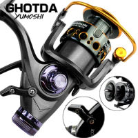 High Quality Smooth Fishing Reel with Non-slip Handle No Gapless Metal Coil KC/MG3000-6000 Series for Carp Feeder Tool Pesca