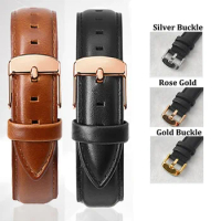 Universal Leather Strap for DW Daniel Wellington Watch Band 12/13/14/17/18/19/20/22mm Meninos Assistem Genuine Leather Watchband