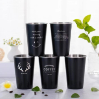 500ml NorthernEurope Ins Industry Style 304 Stainless Steel Spray Paint Beer Gargle Cup Cold Water Drinks Cup Drinkware кружка
