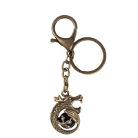 Keychain ring cigarette holder fashion creative pure copper holding bead smoking clip cigarette holder