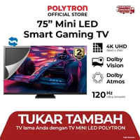TRADE IN - POLYTRON 75" Mini LED Smart Gaming TV 4K UHD 75" PLD 75UV5903