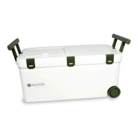 【SHINWA 伸和】日本製 LAGOON 45L-白色硬式冰箱(#露營用品#戶外露營釣魚冰箱#保冷行動冰箱#烤肉冰桶)