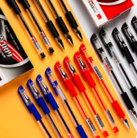 1 LUSIN PULPEN GEL / PULPEN AIR BERBAGAI WARNA Biru Hitam