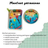 Sensory Play Kebersihan Laut / Sensory Play Save The Sea / Sensory Play / Paket Sensory / Mainan Sen