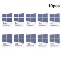 10pcs Blue Notebook Desktop Computer Windows10 Sticker WIN10 PRO Label