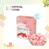 Wel-B​ Yogurt​ Melts​ Strawberry​ 25g. (โย​เกิร์ตกรอบ​ สตรอว์เบอร์รี​ 25 กรัม) - ขนมฟรีซดราย โยเกิร์