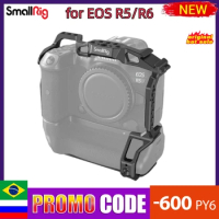 SmallRig EOS R5 R6 Camera Cage for Canon EOS R5/R6 with BG-R10 Battery Grip Aluminum Alloy Film Movie Camera Video Cage 3464