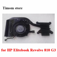 for HP Elitebook Revolve 810 G3 Laptop Original Cooling Fan 100% Tested 4 Pin CPU heatsink