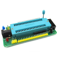 Kit 8051 socket mở rộng 40 chân tích hợp đế nạp chíp 89S52, mạch nạp ISP 89AVR, IC 89S52