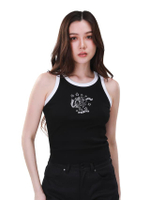 เสื้อกล้ามผู้หญิง คอลเลคชั่น Wrangler Legends สีดำ