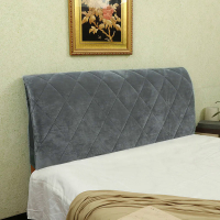 All-inclusive Quilted Head Cover Velvet Headboard Cover Solid Bed Back Dust Protector Cover Headboard Dust Cover Bedside Cover