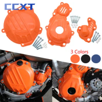 Motorcycle Clutch Cover Magneto Engine Water Pump Guard Set For KTM EXCF250 EXCF350 Sixdays SXF250 SXF350 XCF250 XCF350 Parts