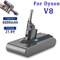 For Dyson V8 Battery Handheld Vacuum Cleaner 21.6V 6000mAh Li-Ion Dyson V8 SV10 Absolute Fluffy Animal YH5 Rechargeable Battery