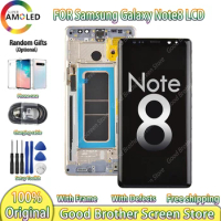 Note8 Super AMOLED Display With Frame For Samsung Galaxy NOTE 8 N950 SM-N950U SM-N950F/DS LCD Touch Screen Digitizer Assembly