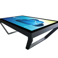 43 49 55 65 70 inch lCD interactive gaming table, WIFI coffee table style AIO computer PC, multi touchscreen all in one PC