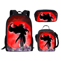 Fashion Youthful Code Geass Lelouch 3D Print 3pcs/Set Student Travel bags Laptop Daypack Backpack Lunch Bag Pencil Case
