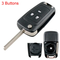 3Buttons Flip Folding Remote Cover Car Key Fob Case Shell Fit for Chevrolet / Opel / Zafira / Vauxhall Astra Insignia