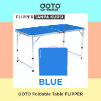 Goto Living Goto Flipper Table Meja Makan Lipat Set Koper Camping Outdoor Portable