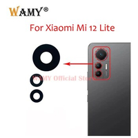 1 Set Original Rear Back Camera Glass Lens Replacement For Xiaomi 12 Lite 5G 2203129G With Adhesive Sticker