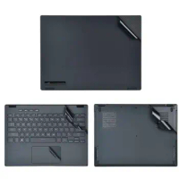 KH Laptop matte black Sticker Skin Protector Guard for Asus ROG Flow X13 GV301 Ultra Slim 2-in-1 Gaming Laptop