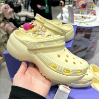 รองเท้า cross แท้  Platform Clog 4.1cm ร้องเท้าหัวโต กันลื่นรองเท้า#206750