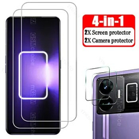 4in1 Full for Realme GT Neo 5 Safety Tempered Glass for Realme GT Neo5 240W 240 W Protective Screen Protectors Camera Lens Film