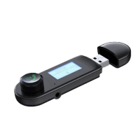 Bluetooth Audio Transmitter Transmitter 2 In 1 Wireless Adapter With Microphone Call Audio TV