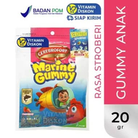 CEREBROFORT MARINE GUMMY 20GR | VITAMIN GUMMY MINYAK IKAN, OMEGA 3, FISH OIL, ANAK PINTAR, DAYA TAHA