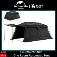 Naturehike-BLACKDOG 5-8 Person Large Space One Room One Hall Automatic Tent With Skylight Outdoor Portable Camping Travel Tent