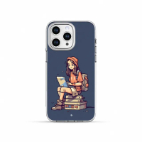 【grantclassic】無限殼能 iPhone 15系列 鈦堅強設計款手機殼-女孩日常#CAS00011(官方品牌館)