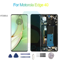 For Motorola Edge 40 Screen Display Replacement 2400*1080 XT2303-2 For Moto Edge 40 LCD Touch Digitizer