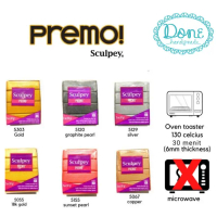MURAH MERIAH!! Premo sculpey polymer clay modelling clay sculpting clay METALLIC - pearl