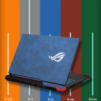 Crazy Horse PU Leather Sticker Skin for Asus ROG strix g712 g713 Plus/ROG Strix G15 G512LV/G513QE/ GL504GV/G15 G533 2021 15.6
