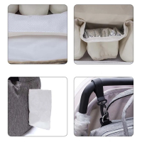 Lequeen backpack travel bag diaper bag waterproof multi layers milk bottle thermos bag portable back