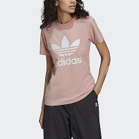 Adidas Trefoil Tee HJ9603 女 短袖 上衣 T恤 運動 休閒 柔軟 國際尺寸 粉紅