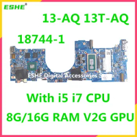 18744-1 Mainboard For HP ENVY 13-AQ 13T-AQ Laptop motherboard With I5 I7 CPU 8G 16G RAM V2G GPU L53411-601 L53412-601 L53414-601