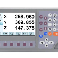 DITRON 2 Axis,3 Axis 7'' DRO,Large Screen,LCD Display, Economy Digital Readout,Monitor,For Lathe Mil