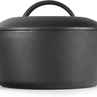 5-quart Cast Iron Dutch Oven with Domed Lid and Handles