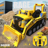 Mainan Ride on Mobil Aki Truck Beko Excavator Konstruksi Bull Dozer FD2810
