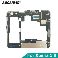 For Sony Xperia 5 II X5ii XQ-AS52 AS62 AS72 SO-52A SOG02 Motherboard Cover Holder Bracket WIFI Signal Antenna Replacement Parts
