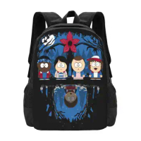 Stranger Park School Bags Travel Laptop Backpack Stranger Park South Things Tv Show Serie 80 S Ochentera Down Side Andriu