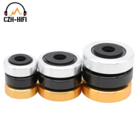 4pcs Plastic Aluminum Isolation Stand Base Mat Pad for Audio Amplifier Speaker Subwoofer DAC CD Player Cabinet DIY